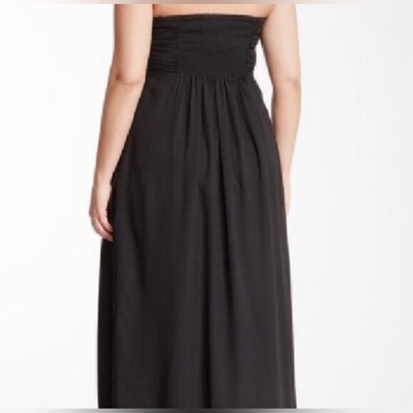 Jessica Simpson Black Formal Maxi Dress Removed Straps Size 14W - Picture 2 of 8